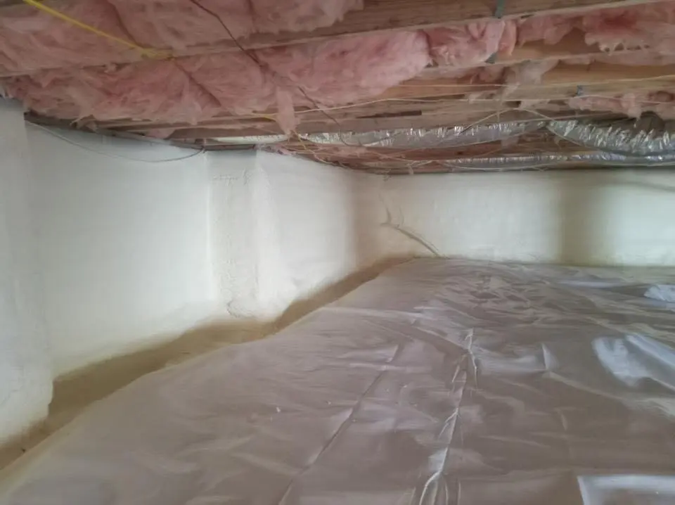 Crawl space encapsulation with closed-cell spray foam for Spray Foam Roofing in Woodinville